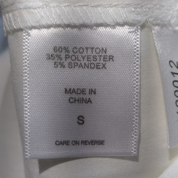 NY & Co. New Puff Sleeve White Poplin Wrap Dress Small - Picture 11 of 12